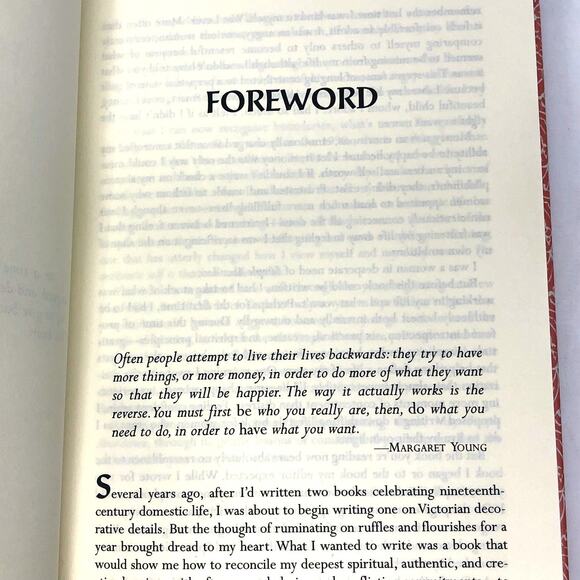 Simple Abundance: A Daybook of Comfort of Joy Hardcover - Picture 2 of 3